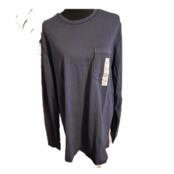 Goodfellow Blue Longsleeve Pocket Tee 3XB​ - Picture 1 of 3